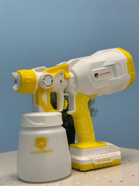 Cacoop Cordless Paint Sprayer Gun With Ah Battery And Rapid Charger