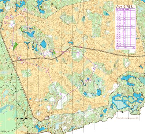 Aoc Sample Maps Edmonton Overlanders Orienteering Club