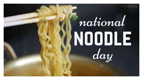 October 6th Is National Noodle Day Holiday Recipes Food Personal Chef