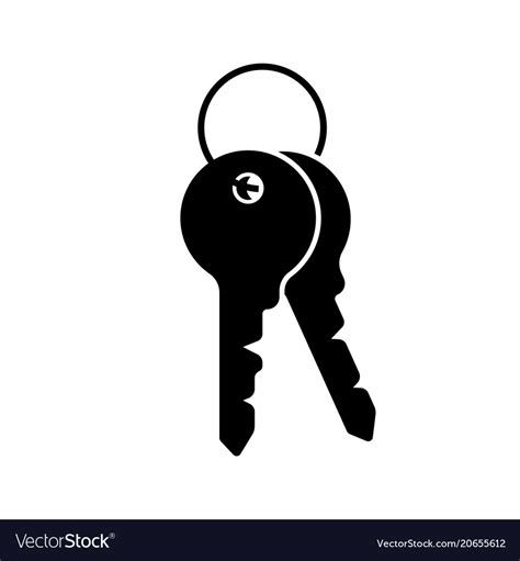 Bunch Of Keys Royalty Free Vector Image Vectorstock