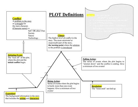 》Printable Story Plot Chart Template