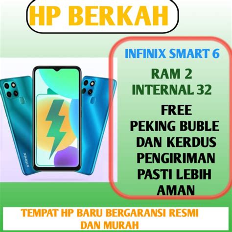 Jual Infinix Smart 6 2 32 Garansi Resmi Segel Shopee Indonesia