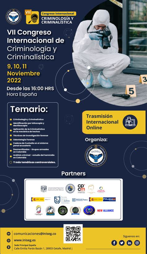 Vii Congreso Internacional De Criminolog A Y Criminal Stica De Iniseg