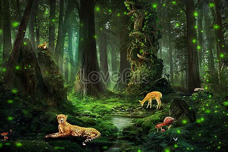 ฟรี รูปพื้นหลังการสังเคราะห์ป่าไม้, ภาพที่สร้างสรรค์และดีที่สุดบน Lovepik
