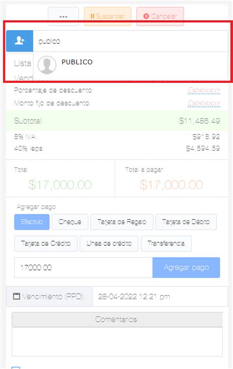 Realizar Una Venta En El Sistema Adminitmx Webirix