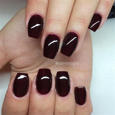 Solin Sadek On Instagram “förstärkning Med Nr 13👌” Maroon Nails