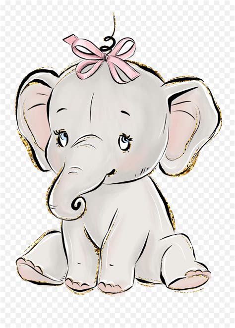 Elephant Baby Elefante Sticker By Eloisa Regina Desenho Elefante Baby