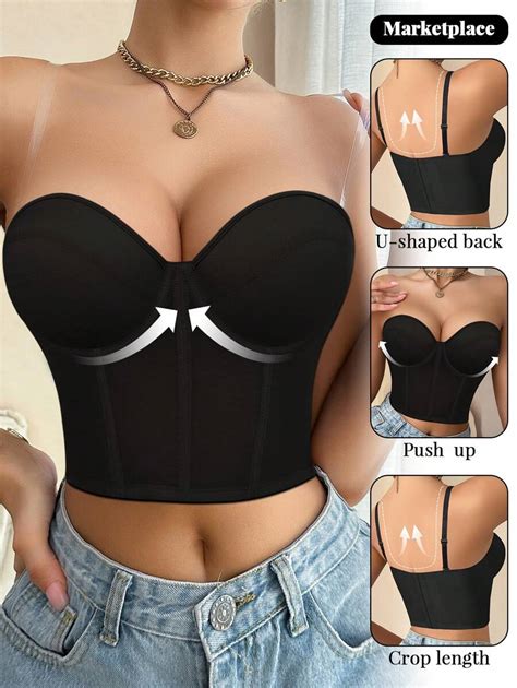 Black Sexy Women S Underwear Small Breast Push Up Anti Expansion Lingerie Bra SHEIN USA