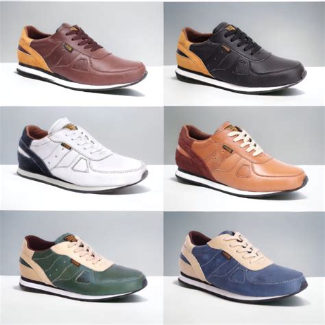 Jual Cevany Jellal Sepatu Sneakers Casual Kulit Asli Pria Original