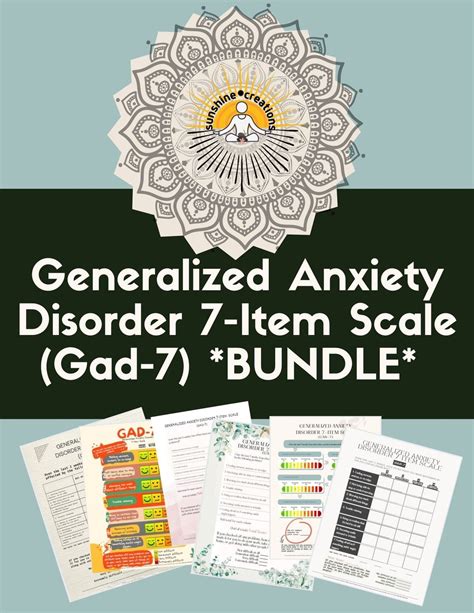 Gad 7 Assessment And Screener Printable Assessment Patient Health