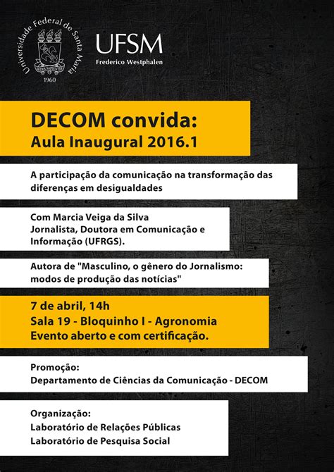 Decom Convida Aula Inaugural 2016 1 Frederico Westphalen