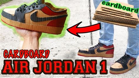 How To Make Cardboard Shoes Air Jordan Youtube