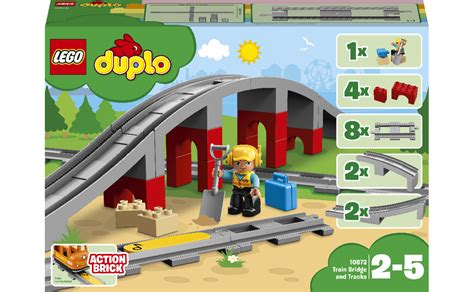 Купить LEGO DUPLO Железнодорожный мост и рельсы (10872), ЛЕГО 10872 ...