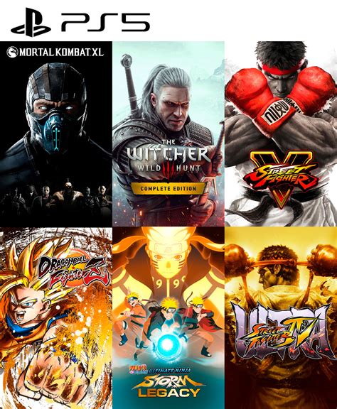 Pack De 6 Juegos Lucha Ps5 Juegos Digitales Chile Venta De Juegos Digitales Ps3 Ps4 Ofertas