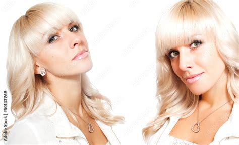 Sexy Blonde Twins Stock Photo Adobe Stock