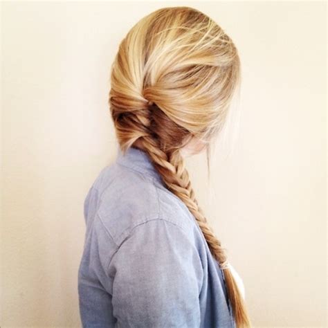 Blonde Braid Fishtail Hair Image 541190 On Favim