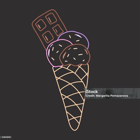 Doodle Hand Drawn Ice Cream Vector Isolated Illustration Stock Illustration Download Image Now