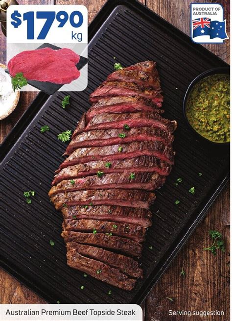 Australian Premium Beef Topside Steak Offer At Foodland