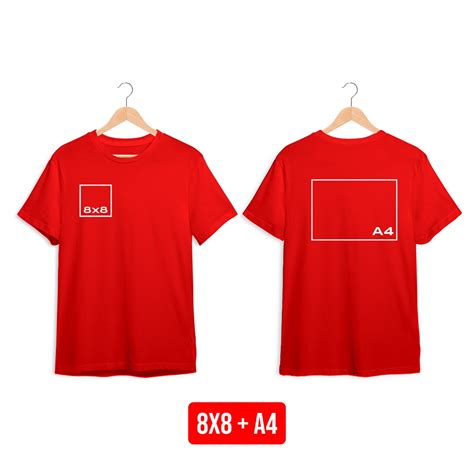 Jual Kaos Custom Sablon Depan Belakang 2 Sisi Bebas Pakai Logo Dan