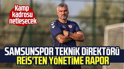 Samsunspor Teknik Direktörü Thomas Reis ten yönetime rapor Samsun