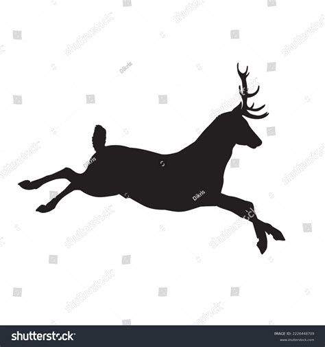 Deer Bucks Stag Vector Silhouette Stock Vector Royalty Free 2226448709 Shutterstock