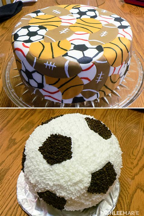 Boys Sports birthday cakes | Ashlee Marie - real fun with real food