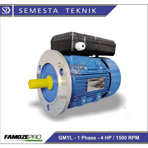 Jual Famoze Pro B5 Dinamo 1 Phase 4 HP 1500 RPM Electric Motor GMYL 4