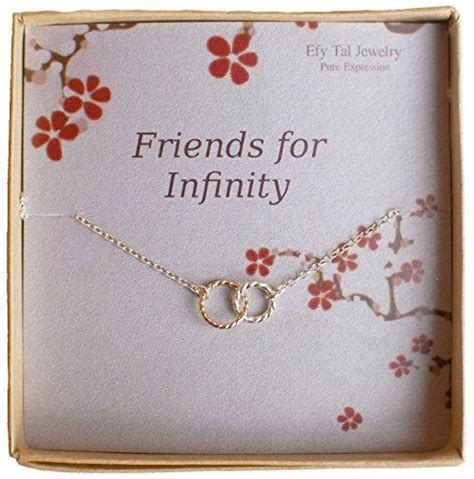 Efytal Infinity Necklace Two Tone Interlocking Circles In Sterling