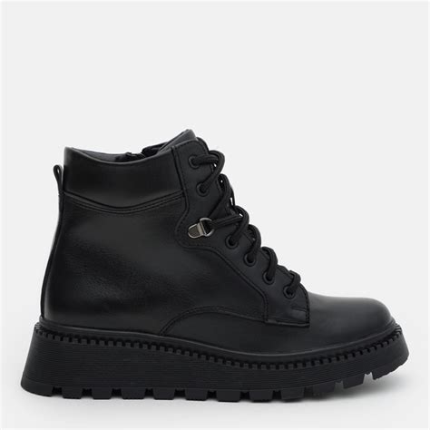 Женские ботинки высокие Kento 2079 ST кожа 38 25 см Черные ...