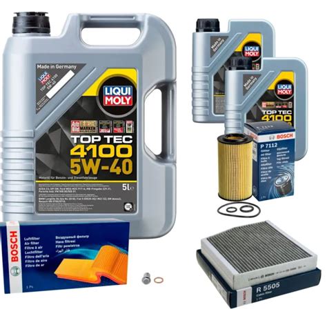 Bosch Inspection Set L Liqui Moly Top Tec W Eur