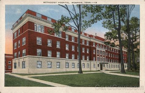 Methodist Hospital Memphis, TN Postcard