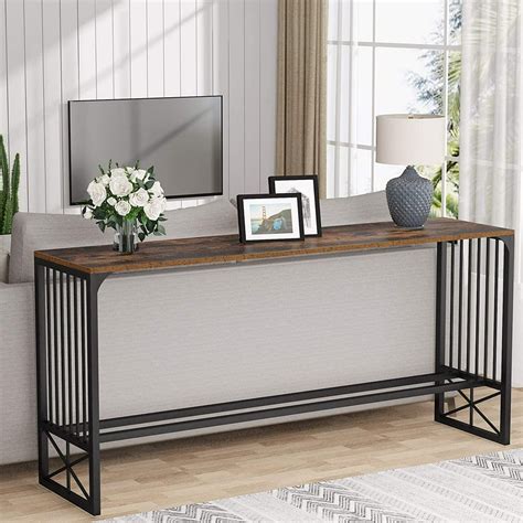 Tribesigns 70 9 Inch Extra Long Console Table Sofa Table Behind Couch Narrow Long Entryway