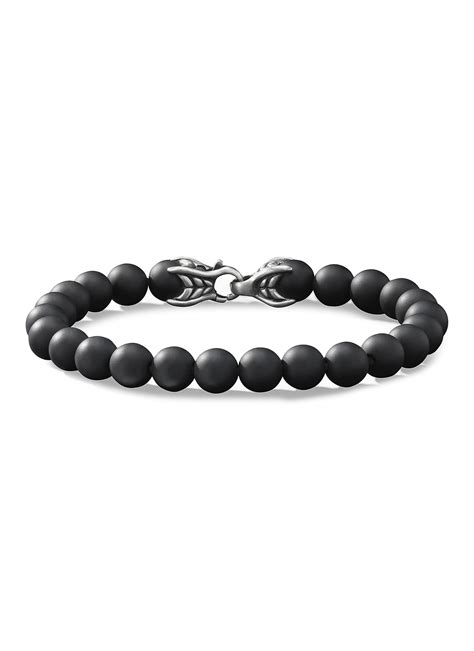 David Yurman Spiritual Beads Onyx Bracelet In Black For Men Lyst