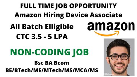 Amazon Hiring Device Associate All Courses Eligible Off Campus