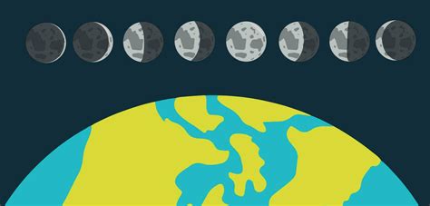 Moon Phases vector. Lunar calendar. Lunar phases vector illustration ...