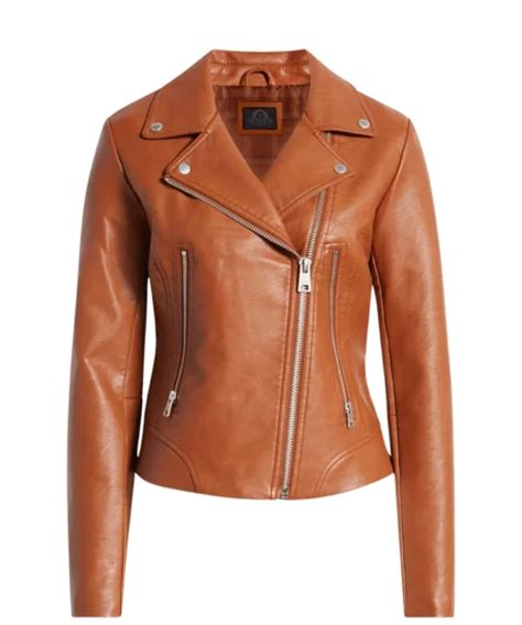 Womens Real Brown Leather Jacket Women Brown Jacket