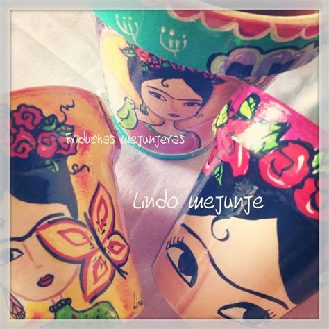 Macetas Frida De Lindo Mejunje Manualidades Macetas Pintadas