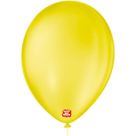 Balao Sao Roque Liso 9 Amarelo Citrino 50un