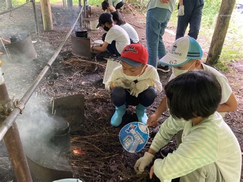 お昼のごはんは飯盒で Npo法人なみあい育遊会 新・浪合通年合宿わくわく日記