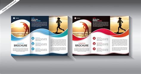 Premium Vector Trifold Brochure Template For Layout Leaflet