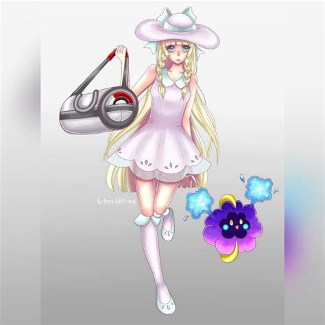 Lillie And Nebby Pokemon Sun And Moon Pokemon Sun Anime Anime Art