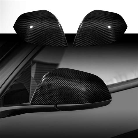 Amazon Real Carbon Fiber Side Mirror Cover Compatible With Tesla