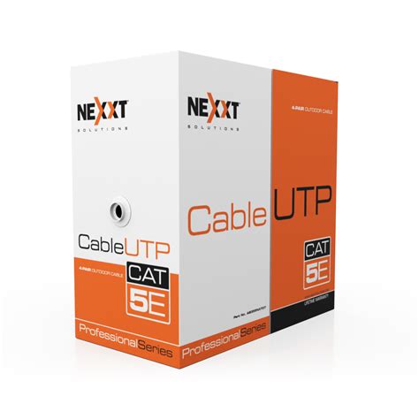 Bobina De Cable Utp Cat E Metros Nexxt Ab Nxt Gris