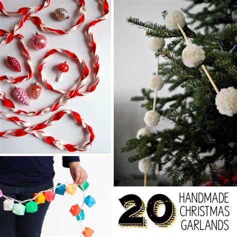 20 Handmade Christmas Garlands Makely