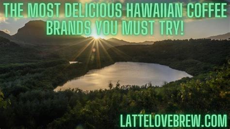 The Most Delicious Hawaiian Coffee Brands You Must Try! - Latte Love Brew