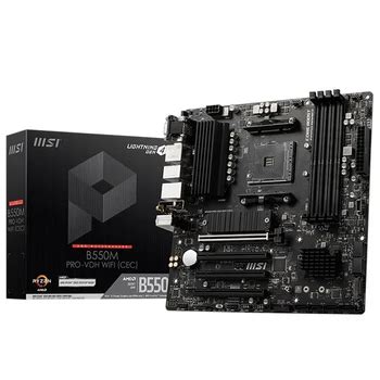 Msi B550m Pro-vdh Wifi Cec Motherboard Supports Amd Ryzen 5000 & 3000 ...