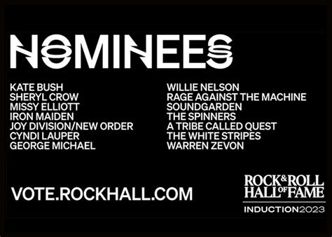 Rock & Roll Hall Of Fame Reveals 2023 Nominees