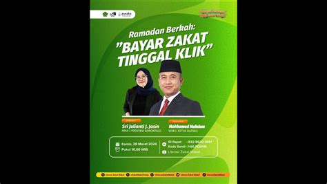 Webinar Halaqah Ramadan 6 Ramadan Berkah Bayar Zakat Tinggal Klik