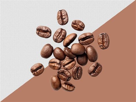 Premium Psd Coffee Beans Png Isolate Background Psd