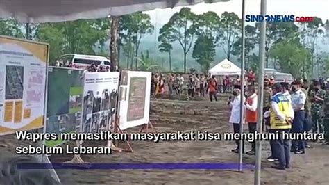 Tinjau Relokasi Hunian Erupsi Semeru Wapres Pastikan Warga Lebih Baik